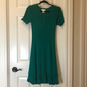 Green knit dress from Anthropologie. Never worn, still has tags. Size small.